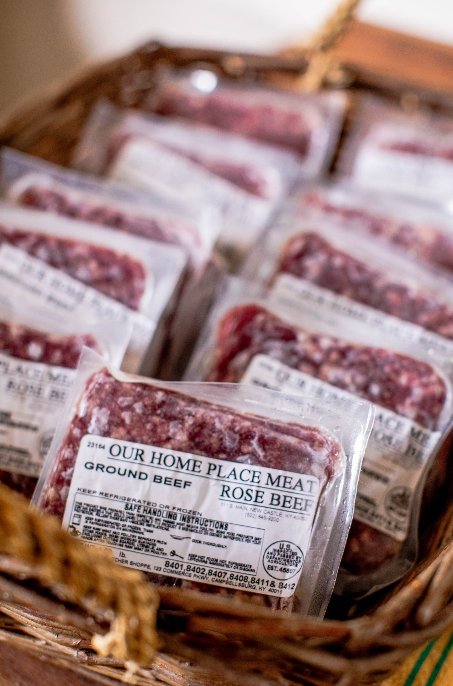 100% Grass Fed Ground Rose Beef Subscription Box from Foxhollow Farm
